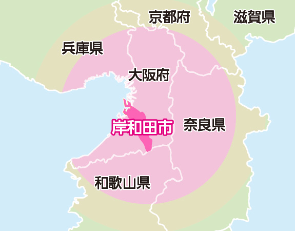 幅広い業務用米配達エリア